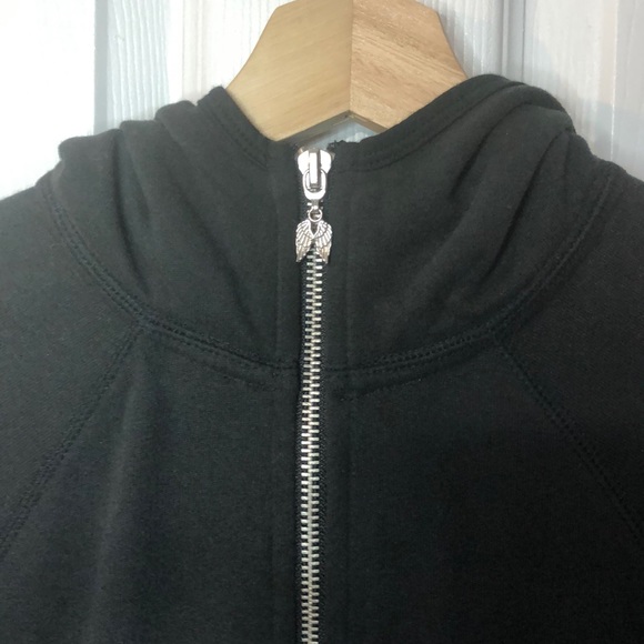 Victoria’s Secret Sequence Black Hoodie Zip-up - Picture 4 of 6